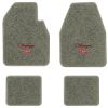1966-1970 Dodge Charger Automatic floor mats with the Charger R/T logo in Essex 1053A Silver carpet, illustration