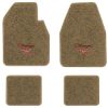 1966-1970 Dodge Charger Automatic floor mats with the Charger R/T logo in Essex 1004A Cream carpet, illustration