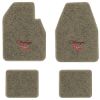 1966-1970 Dodge Charger Automatic floor mats with the Charger R/T logo in Essex 1076A Prairie Tan carpet, illustration