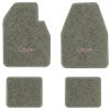 1966-1970 Dodge Charger Automatic floor mats with the Charger with Emblem logo in Essex 1053A Silver carpet, illustration