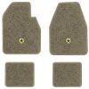 1974-1978 Dodge Charger Automatic floor mats with the Chrysler Pentastar logo in Essex 1035A Beige carpet, illustration