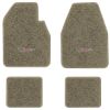 1974-1978 Dodge Charger Automatic floor mats with the Charger with Emblem logo in Essex 1035A Beige carpet, illustration