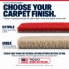 Choose your carpet finish: ACC Cutpile and ultra plush Essex material comparison (illustrative) - Proudly Made in the USA