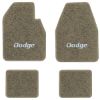 1965 Dodge Coronet Automatic floor mats with the Dodge logo in Essex 1076A Prairie Tan carpet, illustration