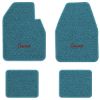 1965 Dodge Coronet Automatic floor mats with the Coronet logo in Loop 09 Medium Blue carpet, illustration