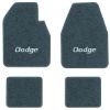 1965 Dodge Coronet 500 Automatic floor mats with the Dodge logo in Essex 1017A Lapis Blue carpet, illustration