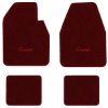 1965 Dodge Coronet 500 Automatic floor mats with the Coronet logo in Essex 1045A Maroon carpet, illustration
