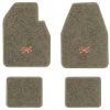 1966-1970 Dodge Coronet Automatic floor mats with the R/T logo in Essex 1076A Prairie Tan carpet, illustration
