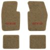 1963-1973 Dodge Dart floor mats with the GTS logo in Essex 1004A Cream carpet, illustration