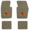 1971-1972 Dodge Dart Demon 2-Door floor mats with the Demon Devil with Pitchfork logo in Essex 1035A Beige carpet, illustration