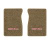 1984-1986 GMC C1500 front floor mats with the GMC logo in Essex 1004A Cream carpet, illustration