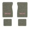 1984-1986 GMC K1500 Suburban floor mats with the GMC logo in Essex 1053A Silver carpet, illustration