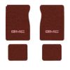 1984-1986 GMC K1500 Suburban floor mats with the GMC logo in Cutpile 7298 Maple / Canyon carpet, illustration
