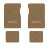 1984-1986 GMC K1500 Suburban floor mats with the GMC logo in Cutpile 7295 Medium Doeskin carpet, illustration