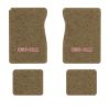 1984-1986 GMC K1500 Suburban floor mats with the GMC logo in Essex 1004A Cream carpet, illustration