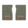 1987 GMC R1500 front floor mats with the GMC logo in Essex 1053A Silver carpet, illustration