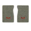 1987 GMC R1500 front floor mats with the 4x4 logo in Essex 1053A Silver carpet, illustration