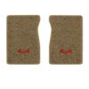 1987 GMC R1500 front floor mats with the 4x4 logo in Essex 1004A Cream carpet, illustration
