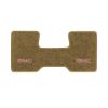 1987 GMC R1500 2WD Automatic/3-Speed Low Tunnel one-piece front floor mat with the GMC logo in Essex 1054A Caramel carpet, illustration