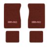 1987 GMC R1500 Suburban floor mats with the GMC logo in Cutpile 7298 Maple / Canyon carpet, illustration