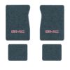 1987 GMC V1500 Suburban floor mats with the GMC logo in Essex 1017A Lapis Blue carpet, illustration