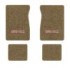 1987 GMC V2500 Suburban floor mats with the GMC logo in Essex 1004A Cream carpet, illustration