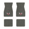 1974-1981 Pontiac Firebird floor mats with the Firebird Emblem logo in Essex 1066A Gray carpet, illustration