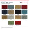 ACC Cutpile carpet color chart for this listing - Proudly Made in the USA