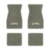 1974-1981 Pontiac Firebird Trans Am floor mats with the Turbo Trans Am logo in Essex 1053A Silver carpet, illustration