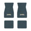 1974-1981 Pontiac Firebird Trans Am floor mats with the Turbo Trans Am logo in Essex 1017A Lapis Blue carpet, illustration