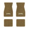 1974-1981 Pontiac Firebird Trans Am floor mats with the Turbo Trans Am logo in Essex 1054A Caramel carpet, illustration