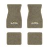 1974-1981 Pontiac Firebird Trans Am floor mats with the Turbo Trans Am logo in Essex 1035A Beige carpet, illustration