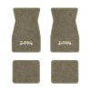1974-1981 Pontiac Firebird Trans Am floor mats with the Turbo Trans Am logo in Essex 1076A Prairie Tan carpet, illustration