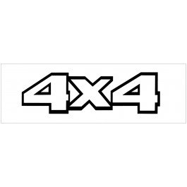 Ford Truck 4x4 Decal - 3.6" x 12"