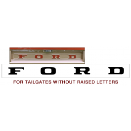 1964-72 Ford F100 - F250 Tailgate Letter Decal Set - FLAT TAILGATE