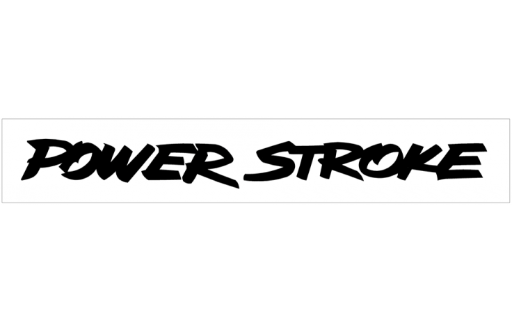 Ford Power Stroke Windshield Decal.